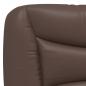 Preview: Bett mit Matratze "Hvar" Braun 80x200 cm Kunstleder