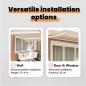 Preview: Einziehbare Markise Beige 350 x 200 cm Aluminium und Stoff