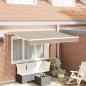 Preview: Einziehbare Markise Beige 350 x 200 cm Stoff