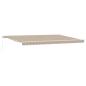Preview: Einziehbare Markise Beige 500 x 350 cm Polyester und Aluminium
