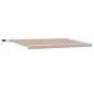 Preview: Einziehbare Markise Beige 500 x 350 cm Stoff und Stahl