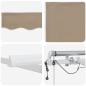 Preview: Einziehbare Markise Beige 500 x 350 cm Polyester und Metall