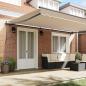 Preview: Einziehbare Markise Beige 500 x 350 cm Stoff und Aluminium