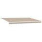 Preview: Einziehbare Markise Beige 500 x 350 cm Stoff und Aluminium