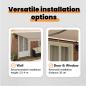 Preview: Einziehbare Markise Beige 500 x 350 cm Stoff und Aluminium