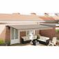 Preview: Einziehbare Markise Beige 500 x 350 cm Stoff und Aluminium