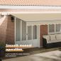 Preview: Einziehbare Markise Beige 600 x 350 cm Stoff