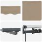 Preview: Einziehbare Markise Beige 600 x 350 cm Stoff