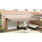 Preview: Einziehbare Markise Beige 600 x 350 cm Stoff