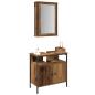 Preview: Badezimmermöbel-Set 2 stk. Braun 60 x 30 x 60 cm Holzwerkstoff
