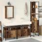 Preview: Badezimmermöbel-Set mit Regal 4 pcs Altholz Holzwerkstoff