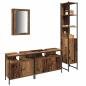 Preview: Badezimmermöbel-Set mit Regal 4 pcs Altholz Holzwerkstoff