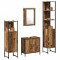 Preview: Badezimmermöbel-Set mit Regal mit Tür 4 pcs Braun Holzwerkstoff