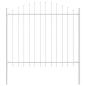 Preview: Gartenzaun WOERDEN 8 pcs 170 x 165 cm Pulverbeschichteter Stahl