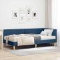 Preview: ARDEBO.de - Eckbettgestell mit Matratze Sonstiges 2 Stk. Blau Stoff