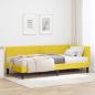 Preview: ARDEBO.de - Eckbettgestell mit Matratze 2 stk. Gelb 80 x 200 cm Samt