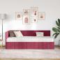 Preview: Eckbettgestell mit Matratze 2 stk. Weinrot 80 x 200 cm Samt