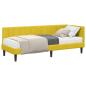 Preview: Eckbettgestell mit Matratze 2 stk. Gelb 80 x 200 cm Samt