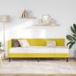 Preview: Eckbettgestell mit Matratze 2 stk. Gelb 80 x 200 cm Samt