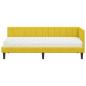 Preview: Eckbettgestell mit Matratze 2 stk. Gelb 80 x 200 cm Samt