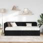 Preview: Eckbettgestell Schwarz 80 x 200 cm Stoff