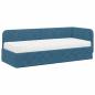 Preview: Eckbettgestell Blau 80 x 200 cm Samt