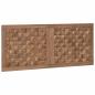 Preview: Bettkopfteil Natur Massivholz Teak