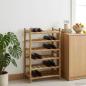 Preview: ARDEBO.de - Weinregal Natur 57 x 29,5 x 72 cm Bambus