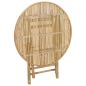 Preview: Gartentisch Natur 80 x 70 cm Bambus