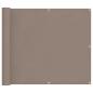 Preview: Balkonsichtschutz 100 x 300 cm Oxford-Stoff Rechteckig Taupe