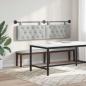 Preview: Hängendes Kopfteil Wolkengrau Stoff