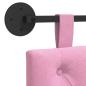 Preview: Hängendes Kopfteil Rosa Stoff