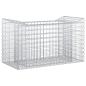 Preview: Gabionen-Hochbeet 50 x 100 x 60 cm Verzinkter Stahl Silber