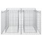 Preview: Gabionen-Hochbeet 100 x 100 x 60 cm Verzinkter Stahl Silber