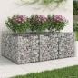 Preview: ARDEBO.de - Gabionen-Hochbeet 150 x 100 x 60 cm Verzinkter Stahl Silber