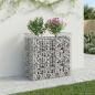 Preview: ARDEBO.de - Gabionen-Hochbeet 50 x 100 x 100 cm Verzinkter Stahl Silber