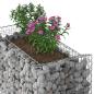 Preview: Gabionen-Hochbeet 50 x 100 x 100 cm Verzinkter Stahl Silber