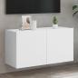 Preview: ARDEBO.de - TV-Wandschrank Weiß 80x30x41 cm