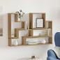 Preview: ARDEBO.de - Wandregal Wandhalterung Artisan-Eiche 96 x 12 x 64 cm