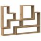 Preview: Wandregal Wandhalterung Artisan-Eiche 96 x 12 x 64 cm