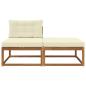 Preview: Sectional Sofa Einheiten mit Kissen 2 Stück Natur
