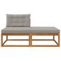 Preview: Sectional Sofa Einheiten mit Kissen 2 Stück Natur
