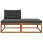 Preview: Sectional Sofa Einheiten mit Kissen 2 Stück Natur