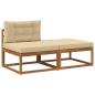 Preview: Sectional Sofa Einheiten mit Kissen 2 Stück Natur