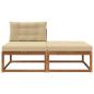 Preview: Sectional Sofa Einheiten mit Kissen 2 Stück Natur