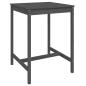 Preview: ARDEBO.de - 3-tlg. Gartenbar-Set Grau Massivholz Kiefer