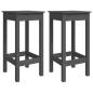 Preview: 3-tlg. Gartenbar-Set Grau Massivholz Kiefer