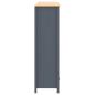 Preview: Kleiderschrank mit 3 Türen Hill Grau 127x50x170 cm Kiefernholz