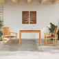 Preview: Garten Essgruppe 3 stk. Braun Massivholz Akazie