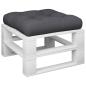 Preview: Palettenkissen Schwarz 60x61,5x10 cm Stoff